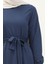 Kuşaklı Tunik Pantolon Ikili Takım 0690-11 Indigo 4