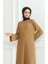 Bürümcük Kumaş Düz Spor Elbise 1003-02 Sütlü Kahve 3