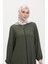 Asimetrik Kesim Fermuarlı Tunik 1047-02 Haki 3