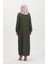 Asimetrik Kesim Fermuarlı Tunik 1047-02 Haki 5