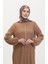 Asimetrik Kesim Fermuarlı Tunik 1047-03 Vizon 3