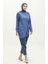 Büzgülü Tunik 23065-02 Saks 2
