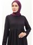 Büzgülü Fermuarlı Ferace 0695-02 Mor 3