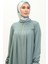 Robalı Fermuarlı Ferace 0702-09 Mint Yeşili 3