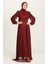 Payetli Abiye Elbise 5408-06 Bordo 2