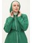 Kapüşonlu Beli Büzgülü Kap 0314-02 Yeşil 3