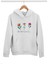 Beatiful Wild Free Çiçekler Baskılı Unisex 3 Iplik %100 Pamuk Kapüşonlu Sweatshirt Hoodie 1