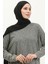 Yarasa Kol Desenli Elbise 8671-01 Siyah 3