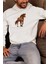 Özgür Ruhun Dansı -At- Baskılı Unisex Siyah 3 Iplik Şardonlu %100 Pamuk Kapüşonlu Sweatshirt Hoodie 2