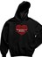 Follow Your Heart Unisex Siyah 3 Iplik Şardonlu %100 Pamuk Kapüşonlu Sweatshirt Hoodie 2