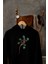 Egzotik Bukalemun Baskılı Unisex 3 Iplik Şardonlu %100 Pamuk Kapüşonlu Sweatshirt Hoodie 1