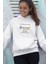 Mutluluğun Resmi-Kedi Baskılı Unisex 3 Iplik %100 Pamuklu Cepli Kapüşonlu Sweatshirt Hoodie 2
