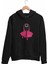 Squid Game Baskılı Unisex %100 Pamuk Kapüşonlu Sweatshirt Hoodie 1