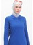 Polo Yaka Patlı Tunik 10346-03 Saks 3