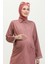 Tensel Kumaş Cepli Hamile Tunik 2700127-01 Gül Kurusu 3