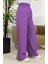 Beli Lastikli Bol Paça Pantolon 4501-02 Mor 1