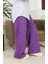 Beli Lastikli Bol Paça Pantolon 4501-02 Mor 3