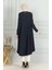 Bürümcük Kumaş Asimetrik Kesim Tunik 1032-01 Lacivert 5