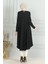 Bürümcük Kumaş Asimetrik Kesim Tunik 1032-04 Siyah 5