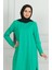 Yırtmaçlı Uzun Tunik 9141-03 Yeşil 3