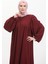 Robadan Büzgülü Ferace 1052-01 Bordo 4