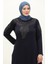 Taş Baskılı Elbise 4946-06 Lacivert 3