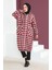 Ekose Desenli Yünlü Kap 23K8805-02 Bordo 1