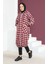 Ekose Desenli Yünlü Kap 23K8805-02 Bordo 2