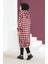 Ekose Desenli Yünlü Kap 23K8805-02 Bordo 5