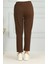 Beli Lastikli Pantolon 0498-02 Kahverengi 4