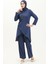 Kolyeli Tunik Pantolon Ikili Takım 0704-10 Indigo 2