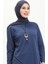 Kolyeli Tunik Pantolon Ikili Takım 0704-10 Indigo 3