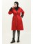 Beli Büzgülü Kapüşonlu Yağmurluk 0295-03 Bordo 1