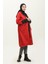 Beli Büzgülü Kapüşonlu Yağmurluk 0295-03 Bordo 2