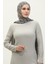Düğme Detaylı Tunik Pantolon Ikili Takım 0101DA-06 Gri 3