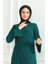 Bürümcük Kumaş Düz Spor Elbise 1003-01 Zümrüt Yeşili 3