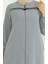 Kolu Lastikli Fermuarlı Ferace 0475-04 Gri 4