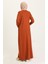 Fermuarlı Keçe Ferace 3336-06 Taba 3