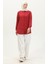 Düğmeli Tunik 6111-06 Bordo 1