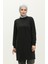 Sıfır Yaka Sweatshirt 23125-01 Siyah 1