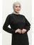 Sıfır Yaka Sweatshirt 23125-01 Siyah 3
