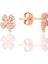 Gümüş Rose Şansın Işıltısı Yonca Küpe SGTL12627ROSE 1