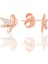 Gümüş Rose Zirkon Taşlı Haberci Güvercin Küpe SGTL12626ROSE 1
