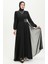 Taş Baskılı Abiye Elbise 52882-02 Siyah 4