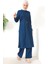 Kolyeli Tunik Pantolon Ikili Takım 8585-09 Indigo 3