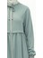 Fermuarlı Ferace 0569-06 Mint Yeşili 4