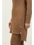 Düğme Detaylı Tunik Pantolon Ikili Takım 0101DA-02 Kahverengi 4