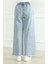 Beli Lastikli Kot Pantolon 1793-01 Açık Mavi 4
