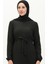 Tesettür Uzun Elbise 8647-01 Siyah 3