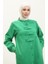 Gabardin Kumaş Düğmeli Kap 24K2023-05 Yeşil 4